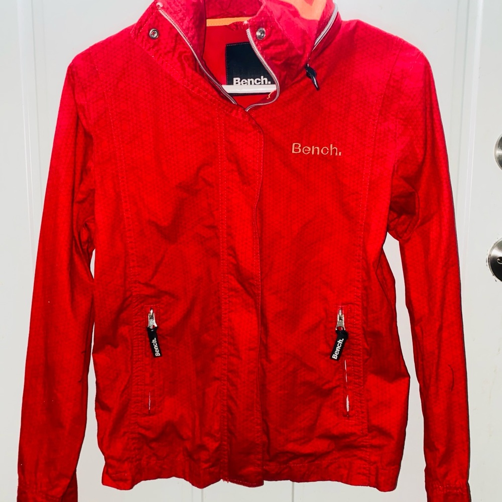 Bench Red Utility Jacket w/zipper hood